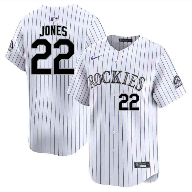 Nolan Jones Colorado Rockies Jersey,Uniforms,Gears Stitched-White